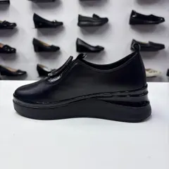 Pantofi Dama piele naturala, comozi, negri 2450 — poza 2