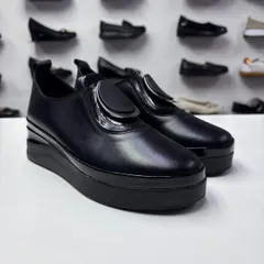 Pantofi Dama piele naturala, comozi, negri 2450 — poza 3